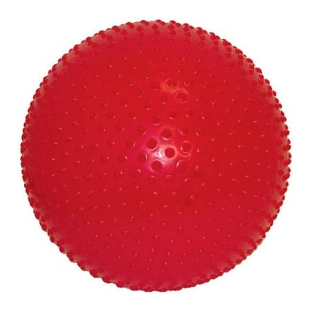 Fabrication Enterprises CanDo Inflatable Exercise Sensi-Ball, Red, 30" (75 cm) 30-1777